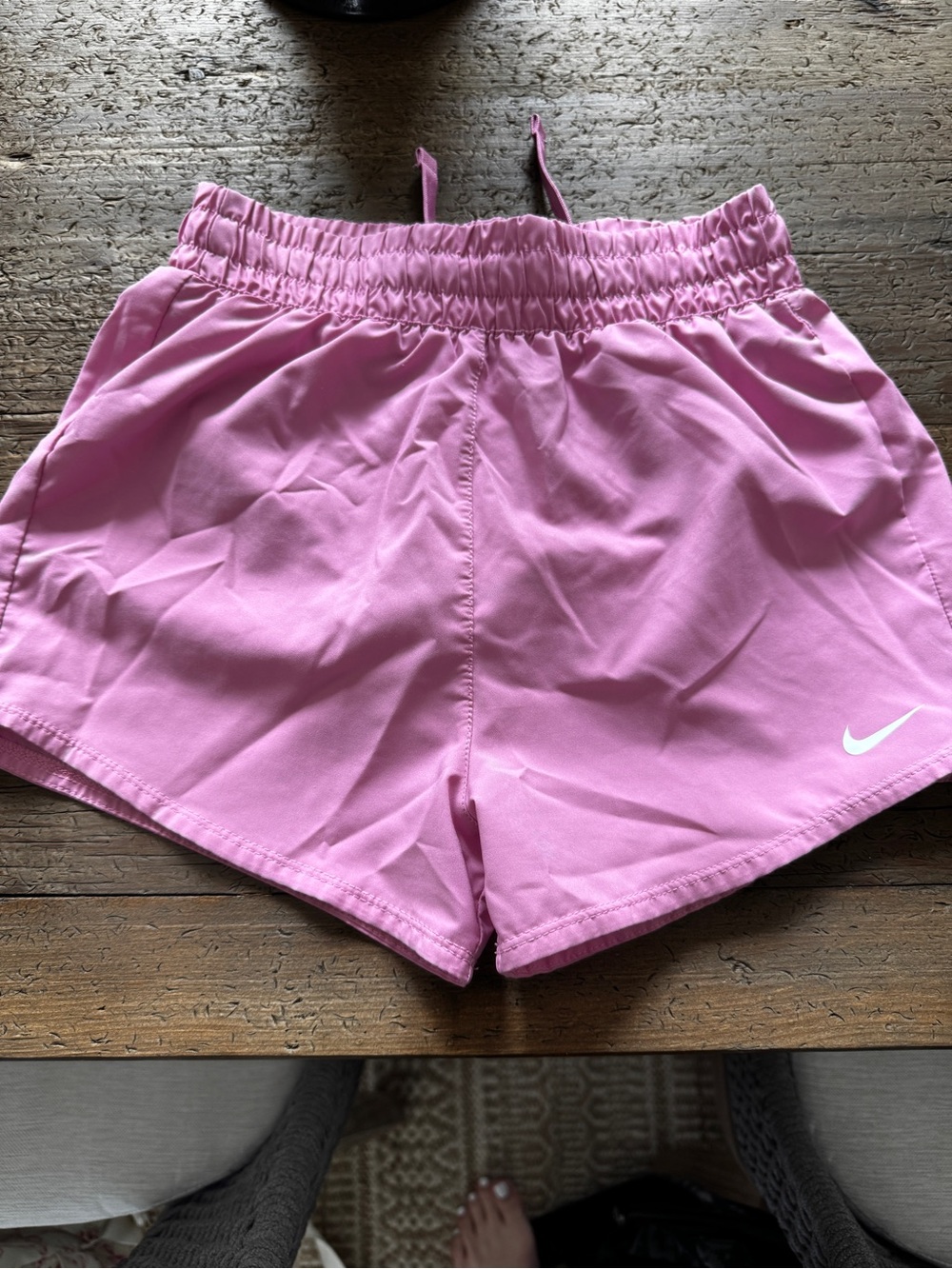Nike Pink Girls M Athletic Running Shorts